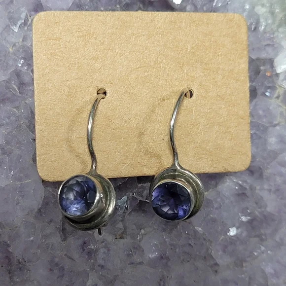 Sajen 925 Amethyst Earrings - Picture 9 of 9